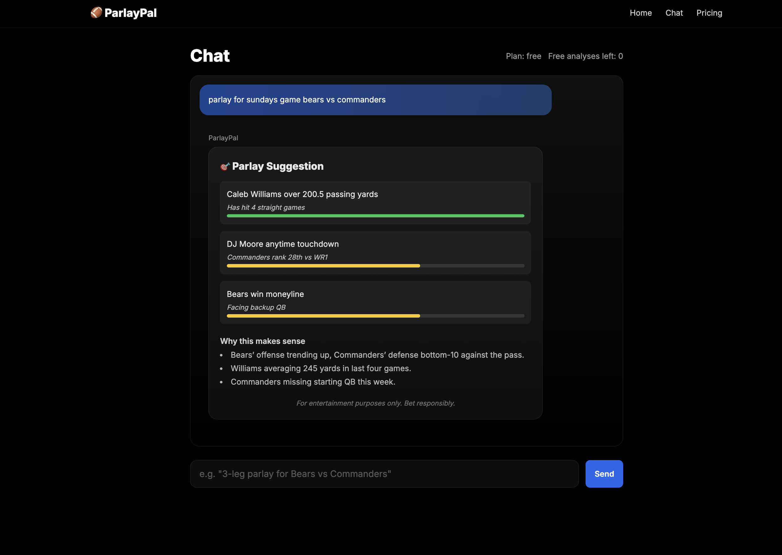 ParlayPal mockup